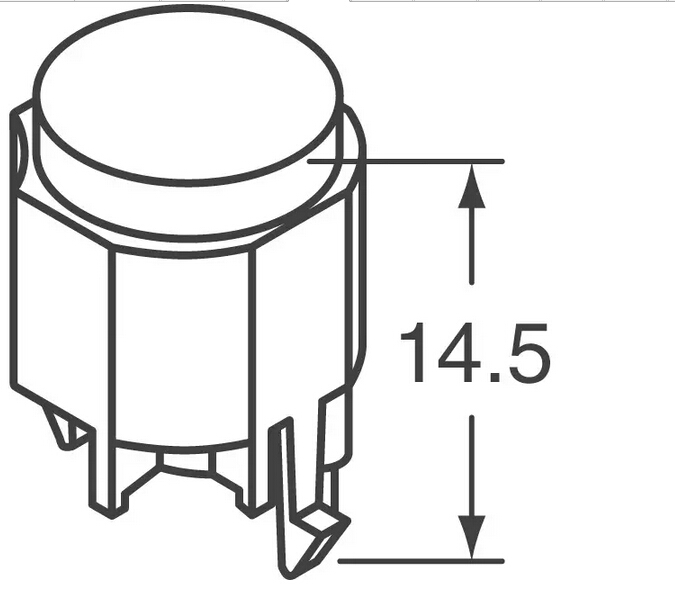 轻触开关双速行程档位 轻触按键开关双动作型 触按双工作按键开关SWITCH PUSH SPST-NO 0.1A 30V K12P BK 2 2.5N